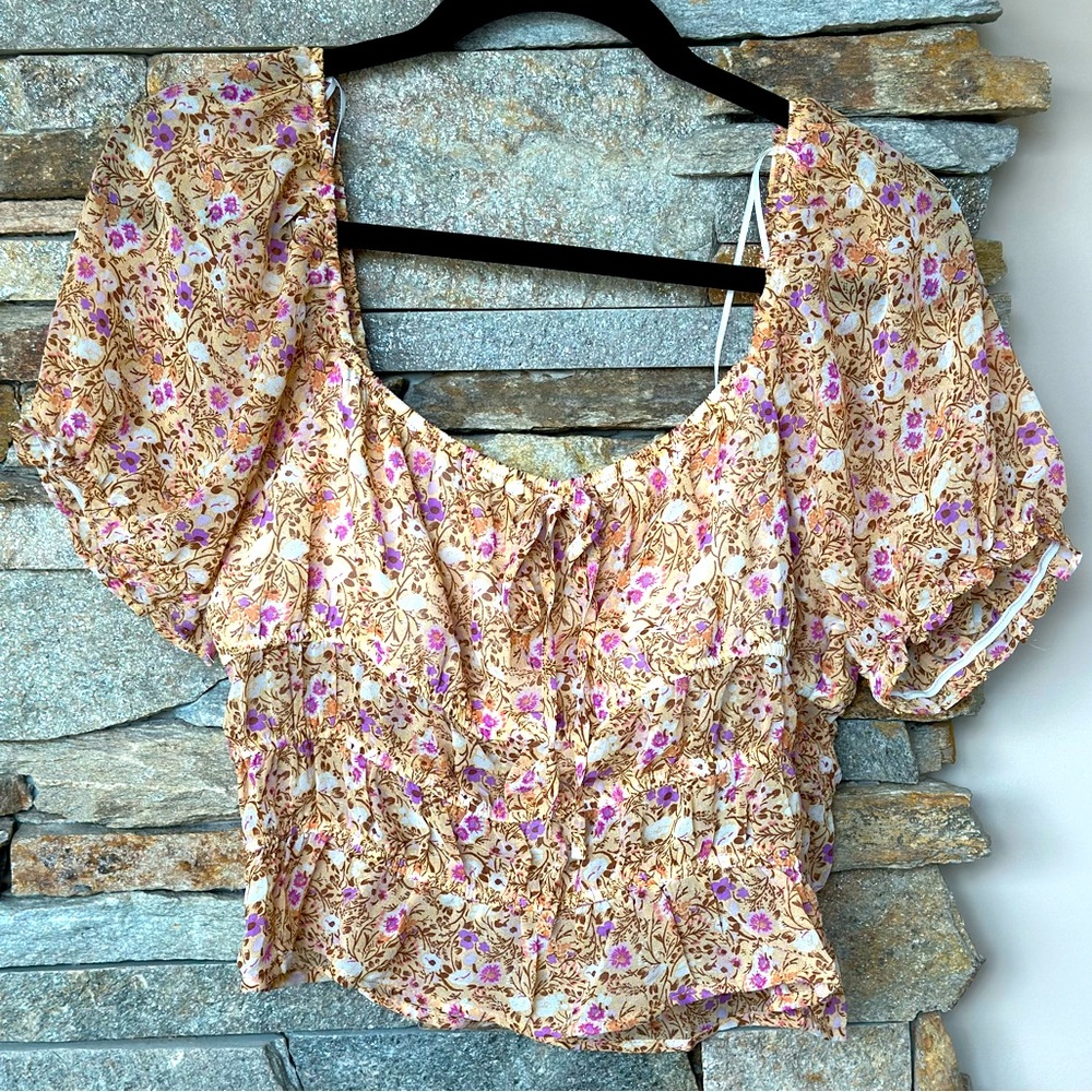 Francesca’s Easter floral blouse SOLD SOLD